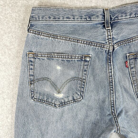 Levi’s 501 XX Vintage Jeans Men’s 34x30 Light Wash Distressed Skater Grunge Y2K - Picture 14 of 16